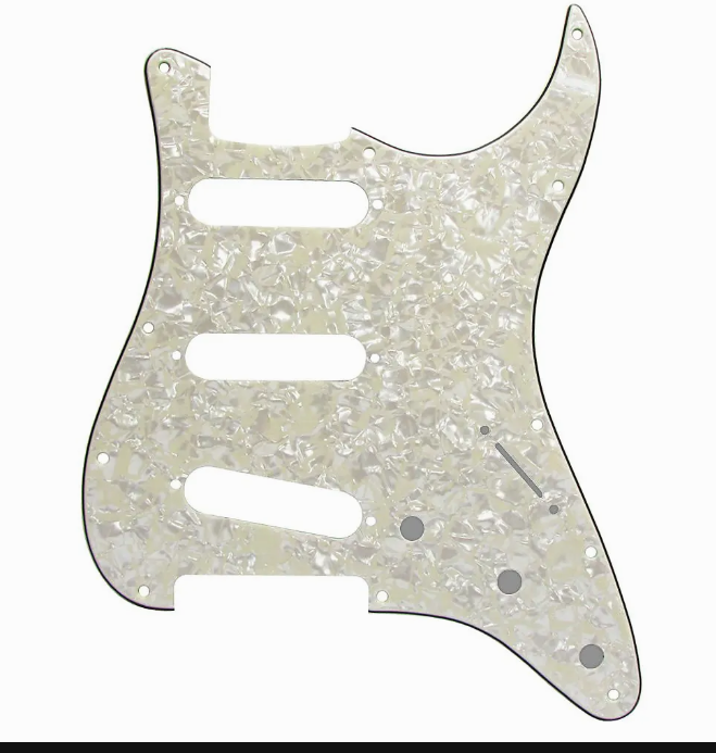 4 Ply SSS Cream Pearl 11 Hole Pickguard