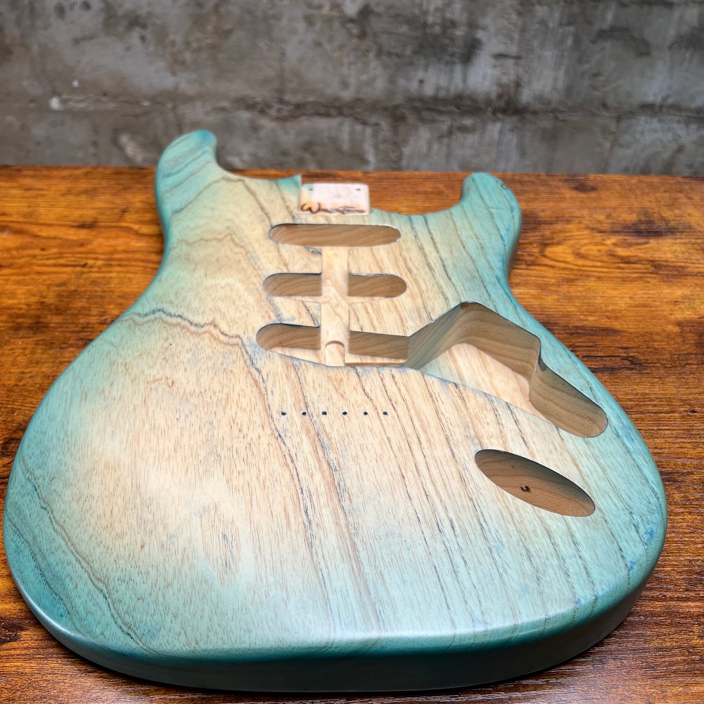 Warmtone CG St Style Guitar Body 1 Piece Swamp Ash “Turquoise” 4lbs B-Stock