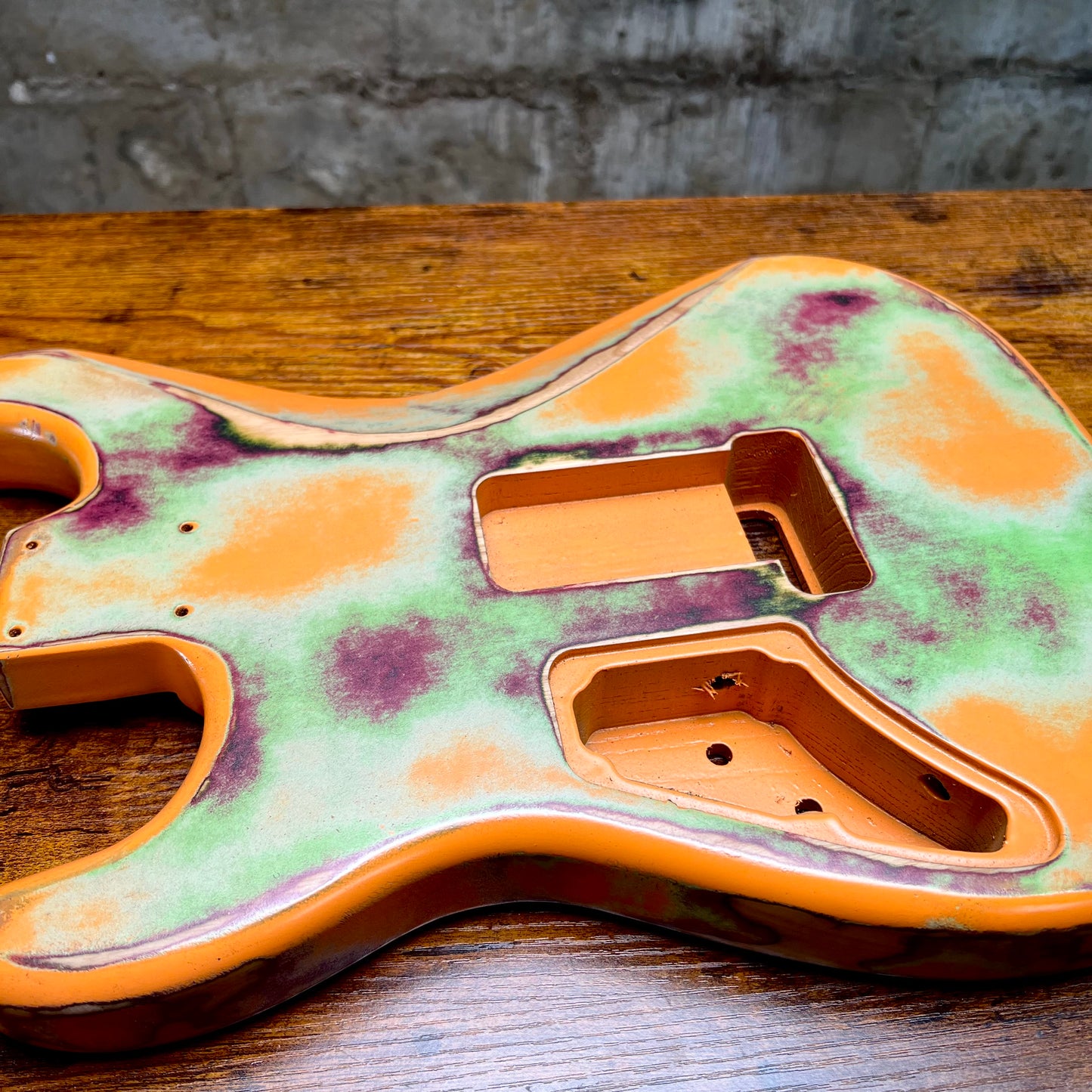 Warmtone CG Hss Strat Style Guitar Body Relic "Anger” Nitro #263