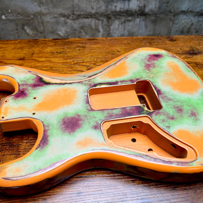 Warmtone CG Hss Strat Style Guitar Body Relic "Anger” Nitro #263