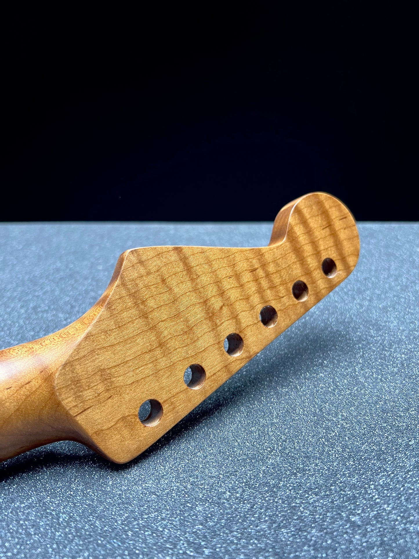 5a Roasted Flamed Maple St Style Neck #10 C Shape Satin 9.5 Radius