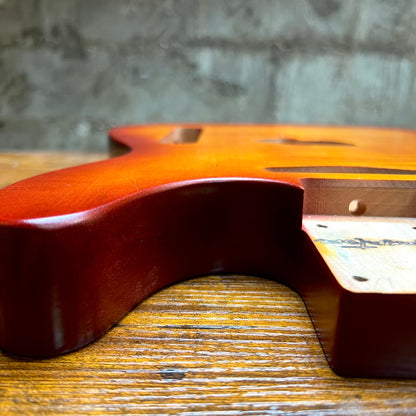 Flamed Maple Tele Body & Neck “Sunset Burst Set” Satin