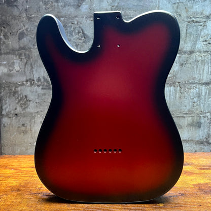 Warmtone Custom Guitars Tele Guitar Body "Royal Red” Burst 4.9lbs