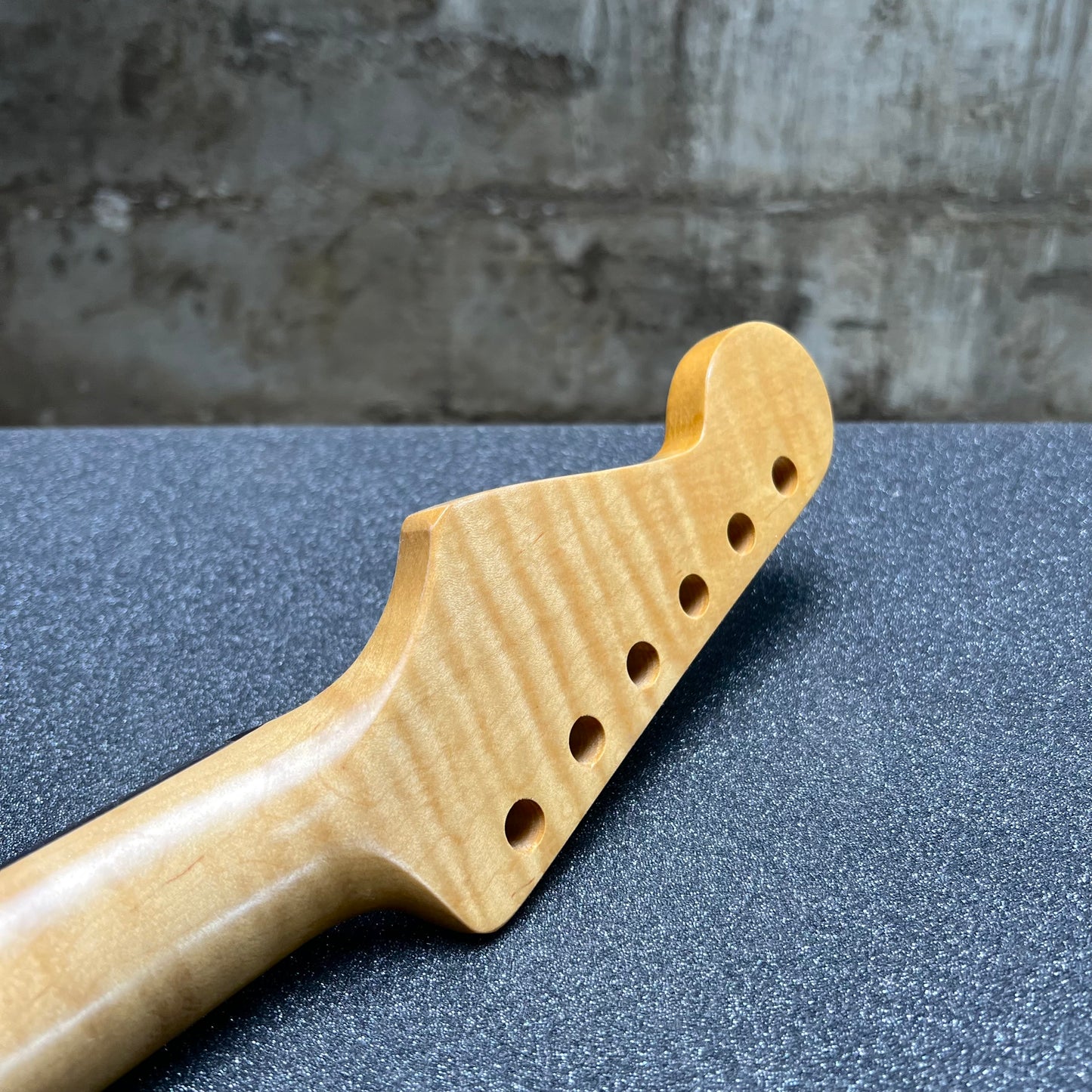 Flamed Maple St Style Neck Nitro Ebony 9.5 Radius   #39