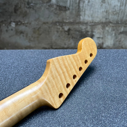 Flamed Maple St Style Neck Nitro Ebony 9.5 Radius   #39