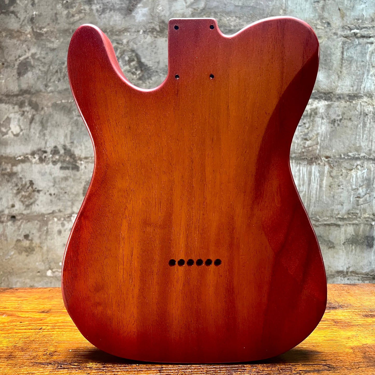 Warmtone CG Flamed Maple Telecaster Guitar Body "Amber Burst” 4.8lbs