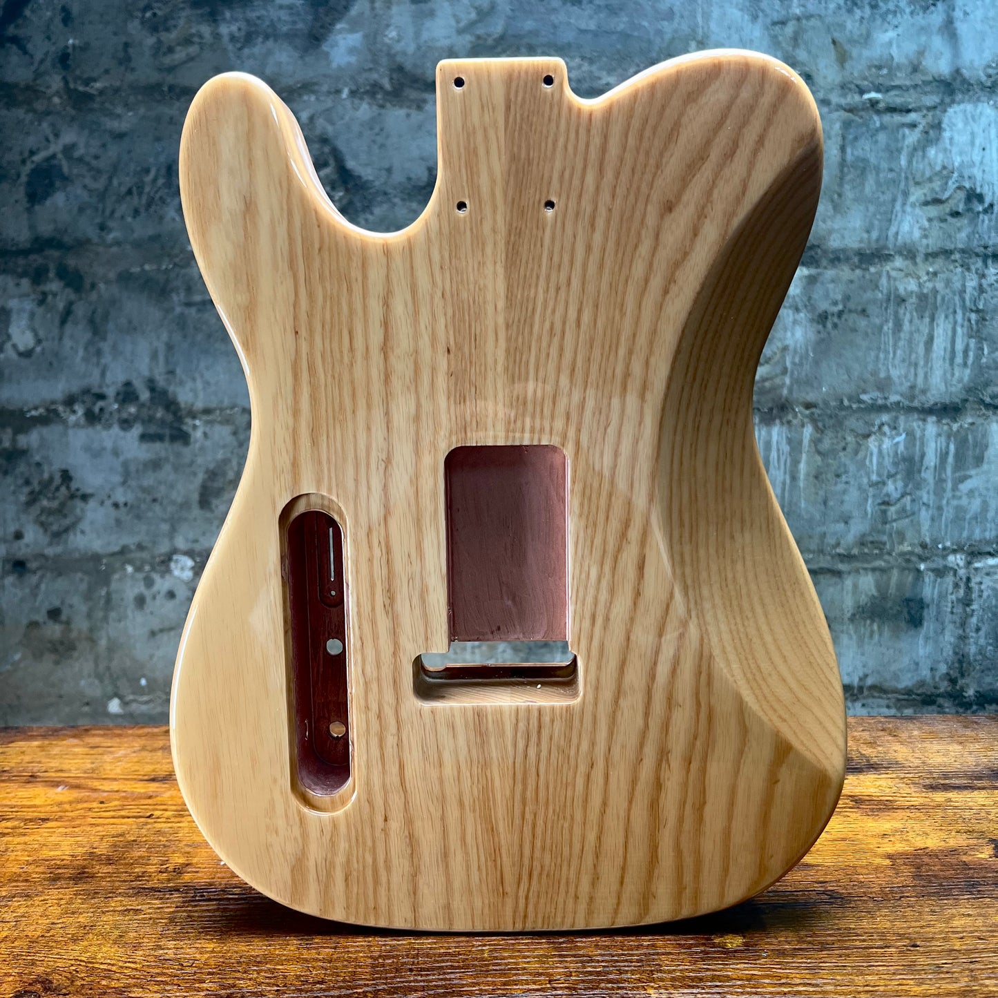 Warmtone CG Burl Telecaster Guitar Body "Leopard” P90