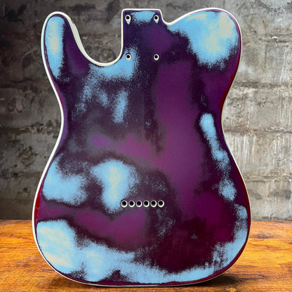 Warmtone CG Relic Tele Style Guitar Body “Lavender Frost” Nitro