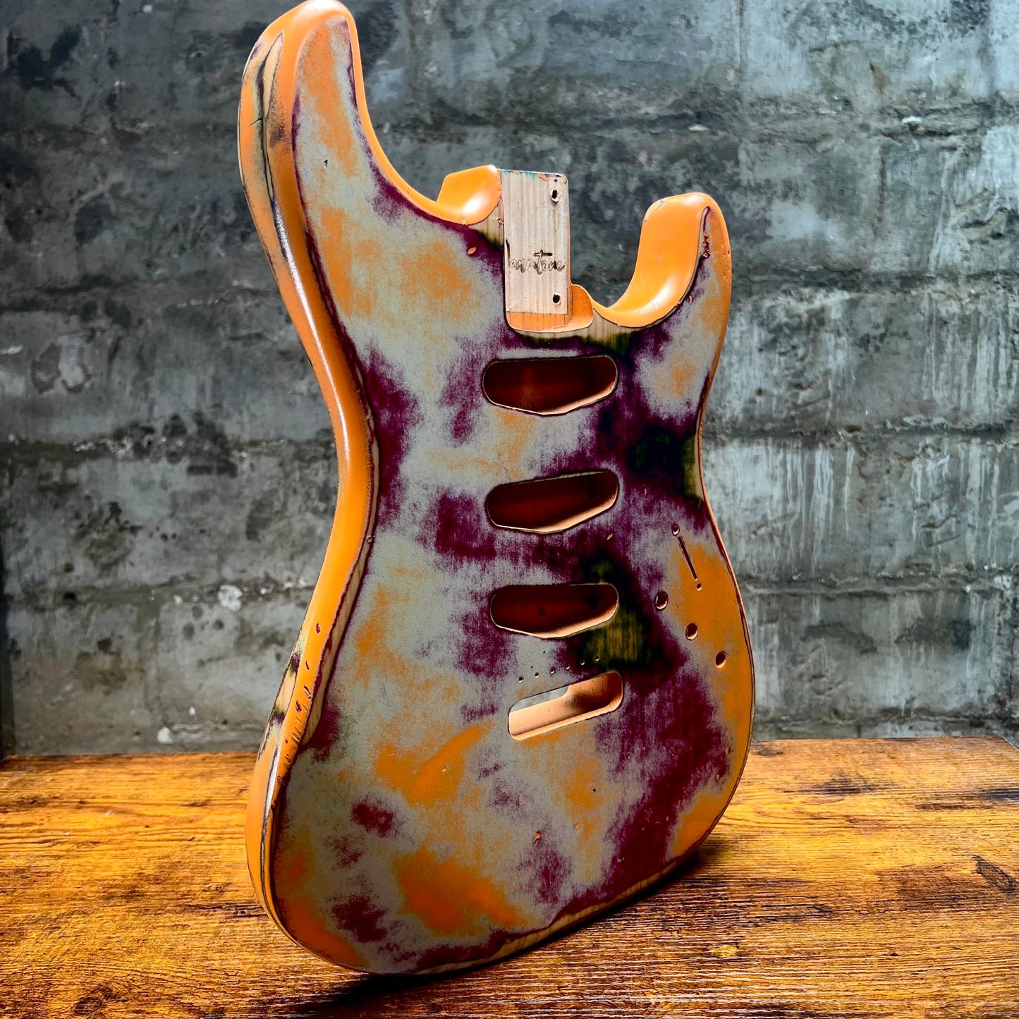 Warmtone CG Hss Strat Style Guitar Body Relic "Anger” Nitro #263