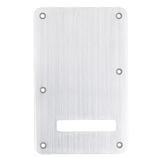 Silver ANODIZED ALUMINUM BACK PLATE- Strat