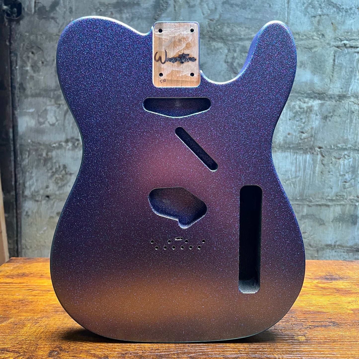 Warmtone CG COLORSHIFT Alder Tele Guitar Body "Blueberry Shift" 5.10lbs
