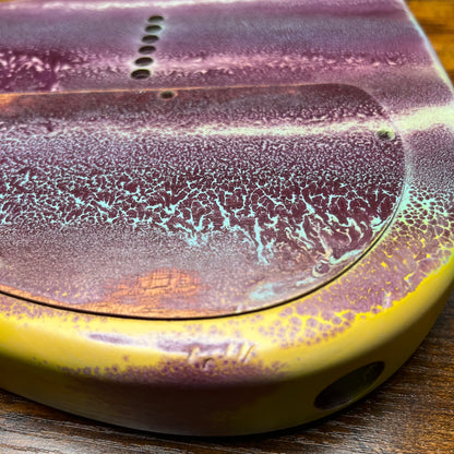 Warmtone Custom Guitars Strat Guitar Body Relic "Purple Stone” Nitro