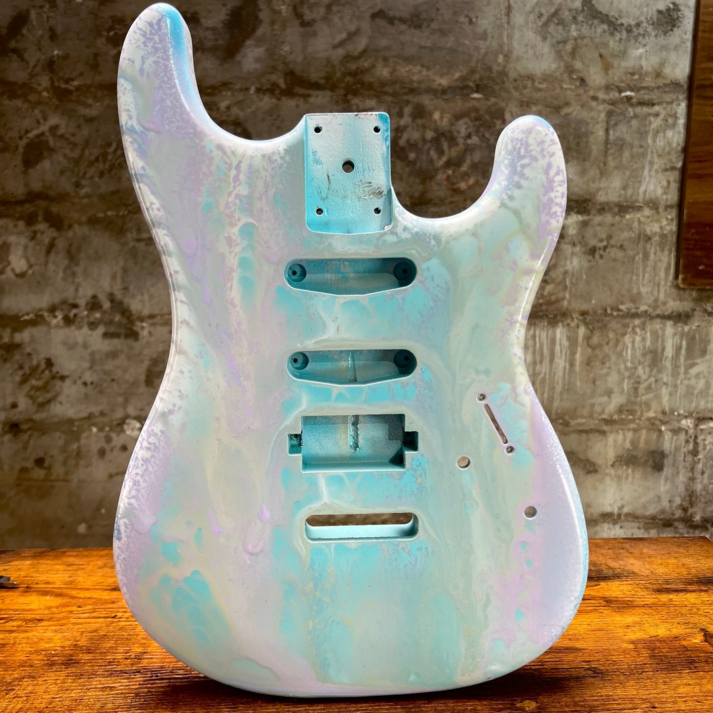 Warmtone Custom Guitars HSS Strat Guitar Body “Swirls”