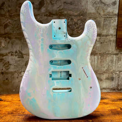 Warmtone Custom Guitars HSS Strat Guitar Body “Swirls”