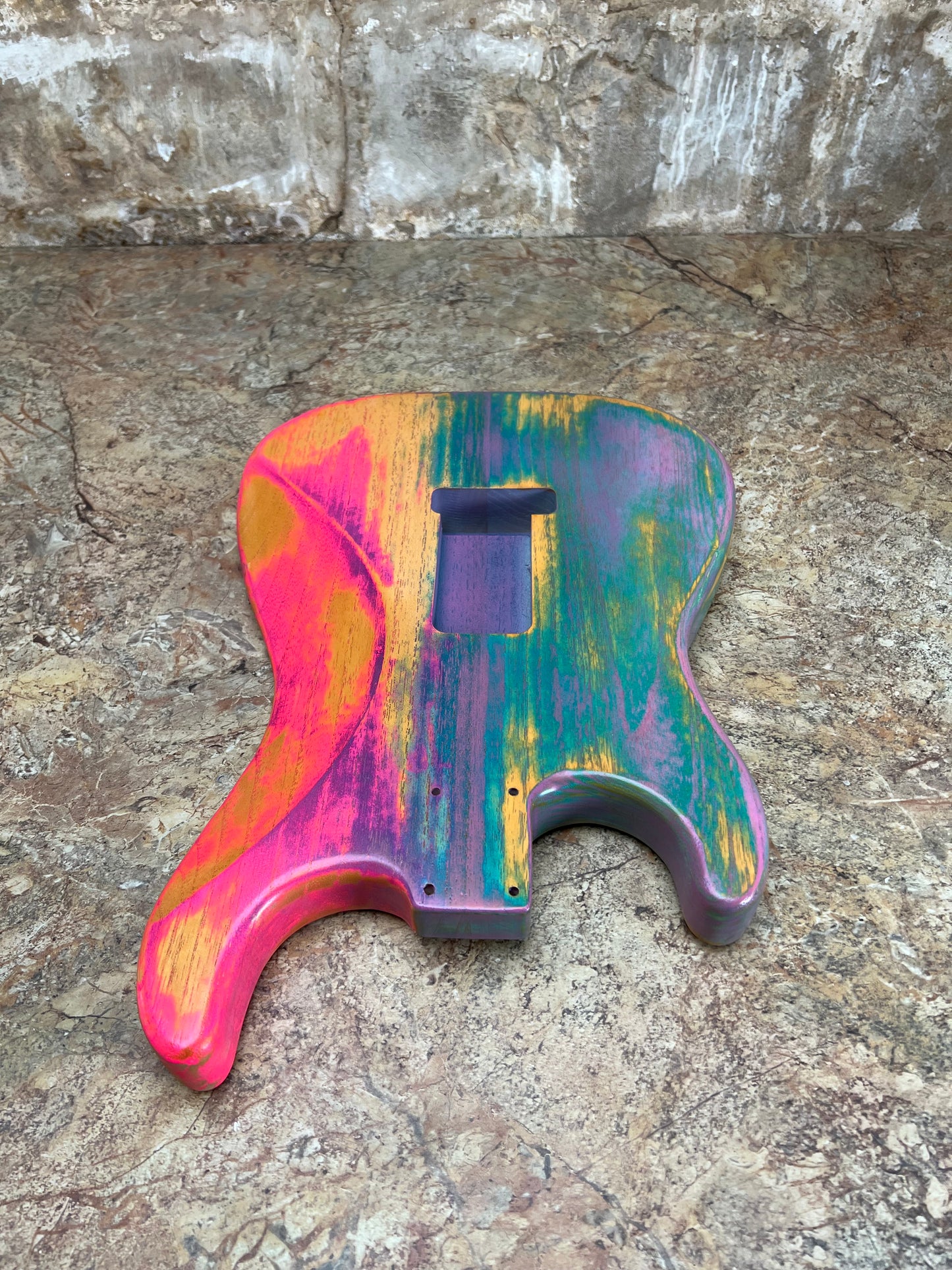 Warmtone Custom Guitars Strat Style Guitar Body Relic “Colors”