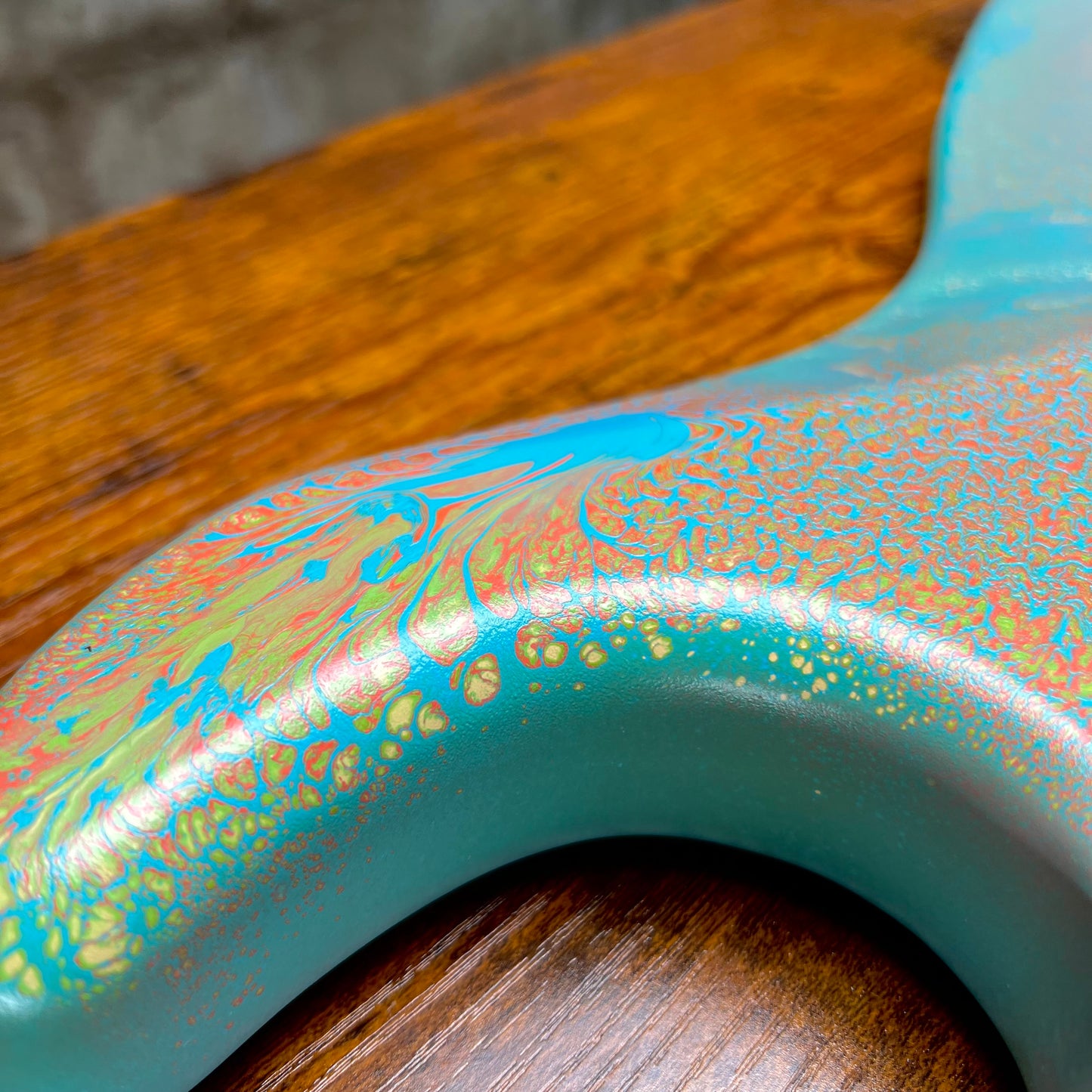 Warmtone Custom Guitars Strat Style Guitar Body “Splatter” 4.6 lbs