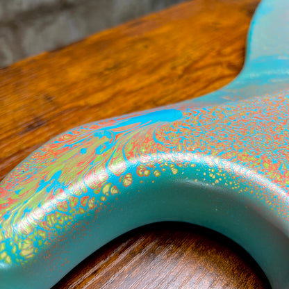 Warmtone Custom Guitars Strat Style Guitar Body “Splatter” 4.6 lbs