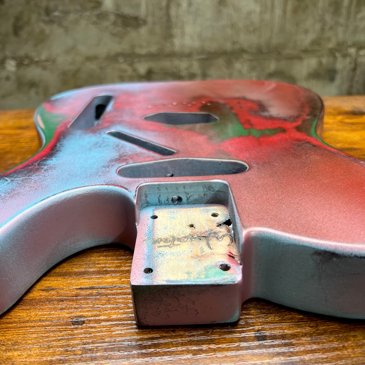 Warmtone Custom Guitars Relic Tele Style Guitar Body “Smokescreen”