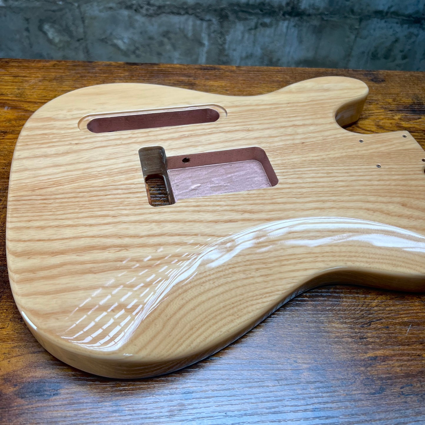 Warmtone CG Burl Telecaster Guitar Body "Leopard” P90