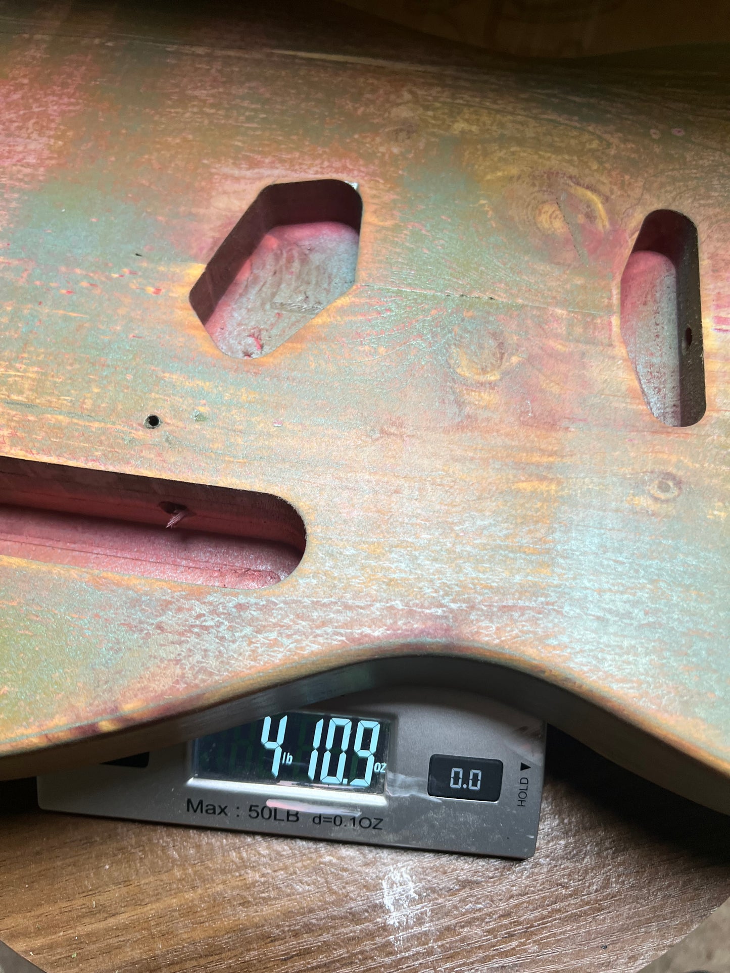 Warmtone Custom Guitars Relic Tele Style Guitar Body “Old Red Cedar” Nitro