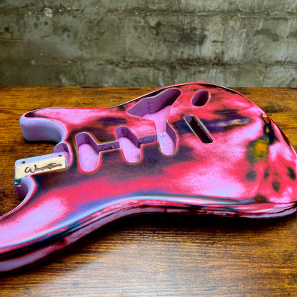 Warmtone Custom Guitars Strat Guitar Body Relic "Purple Madness”