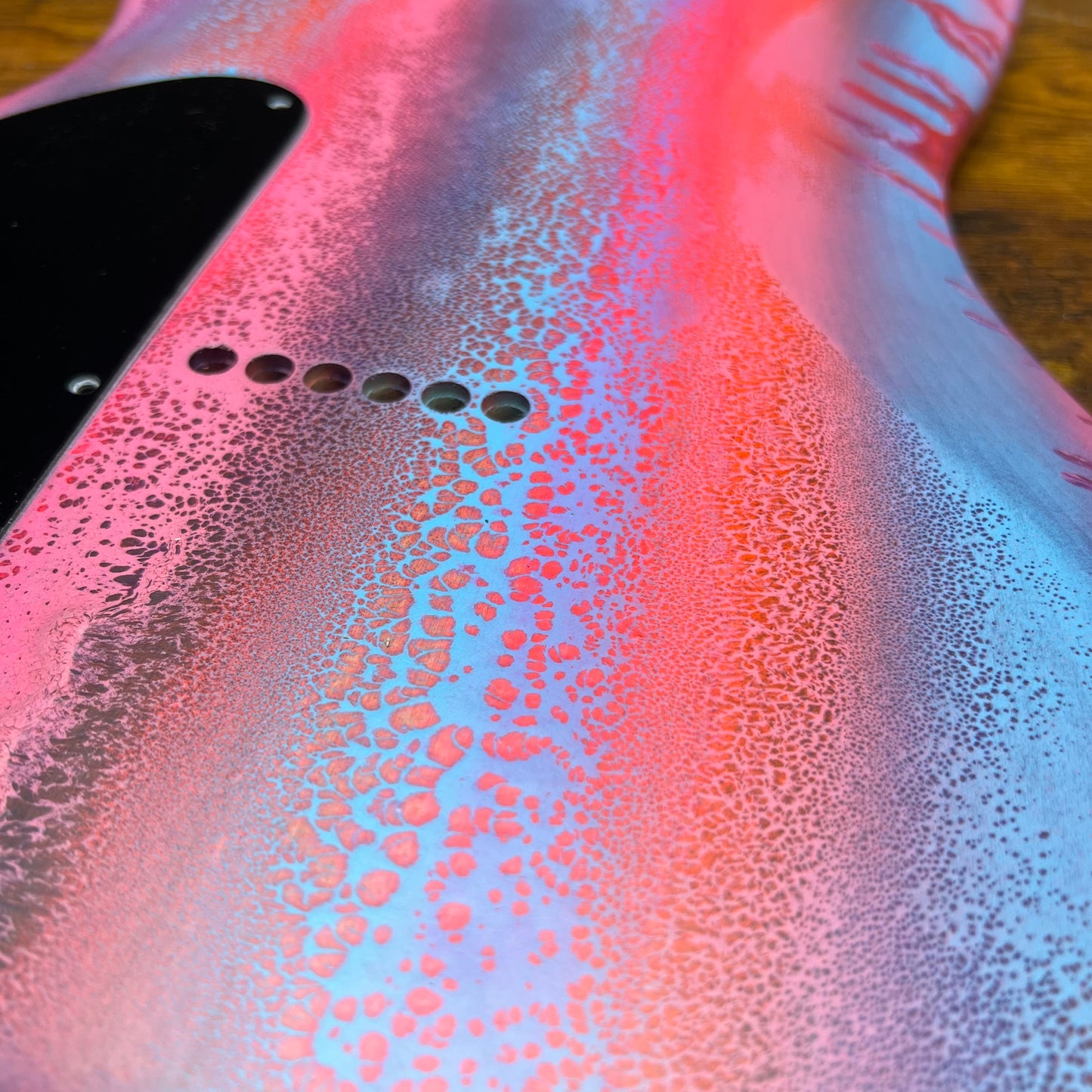 Warmtone Custom Guitars Strat Guitar Body 1 PC Alder “Fish”