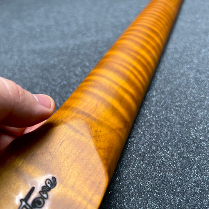 Golden Brown Roasted Flamed Maple Tele Style Neck #43