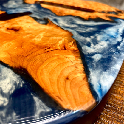 Warmtone Custom Guitars Burl Epoxy Resin Tele Body “Leopard”