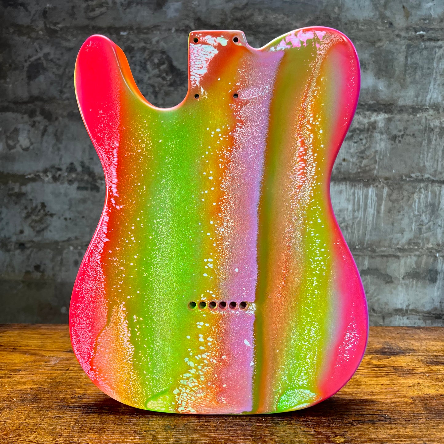 Warmtone Custom Guitars Telecaster Guitar Body "Garden"