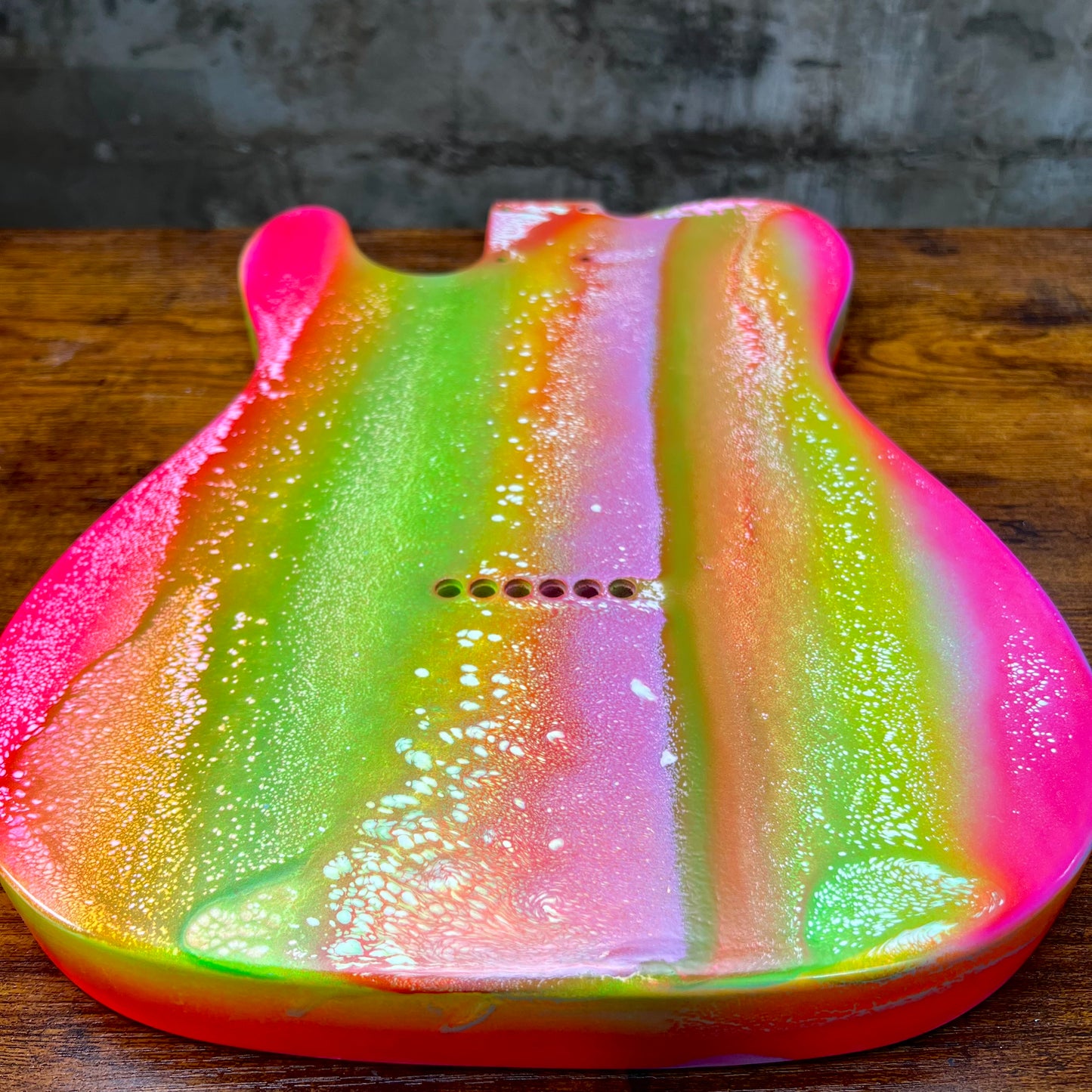 Warmtone Custom Guitars Telecaster Guitar Body "Garden"