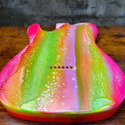 Warmtone Custom Guitars Telecaster Guitar Body "Garden"