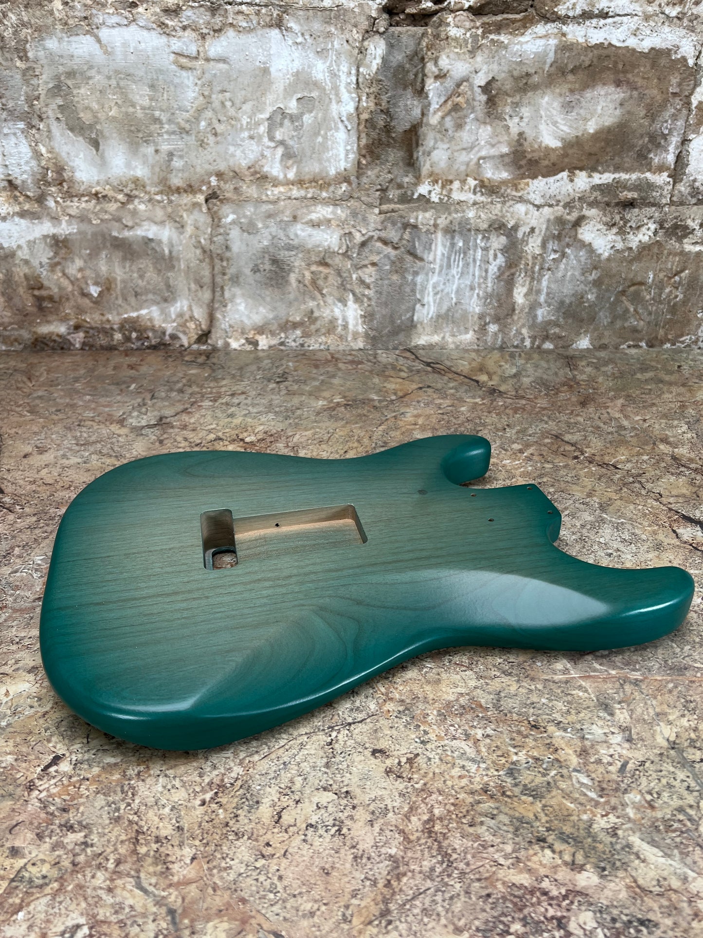 Warmtone Custom Guitars SSS Strat Style Guitar Body “Flamed Sea”