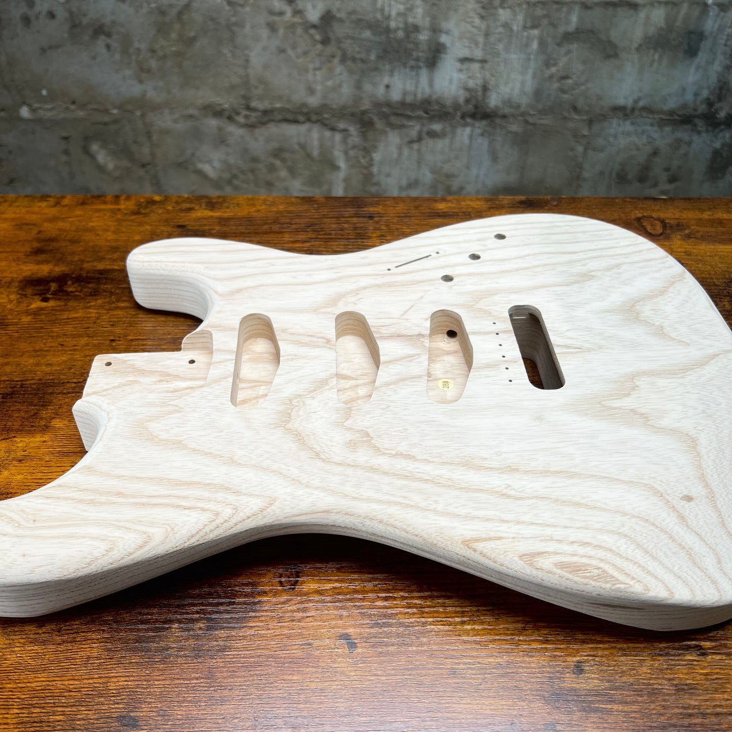 2 Piece Swamp Ash SSS Strat Style Guitar Body Backroute Unfinished 4.3lbs #