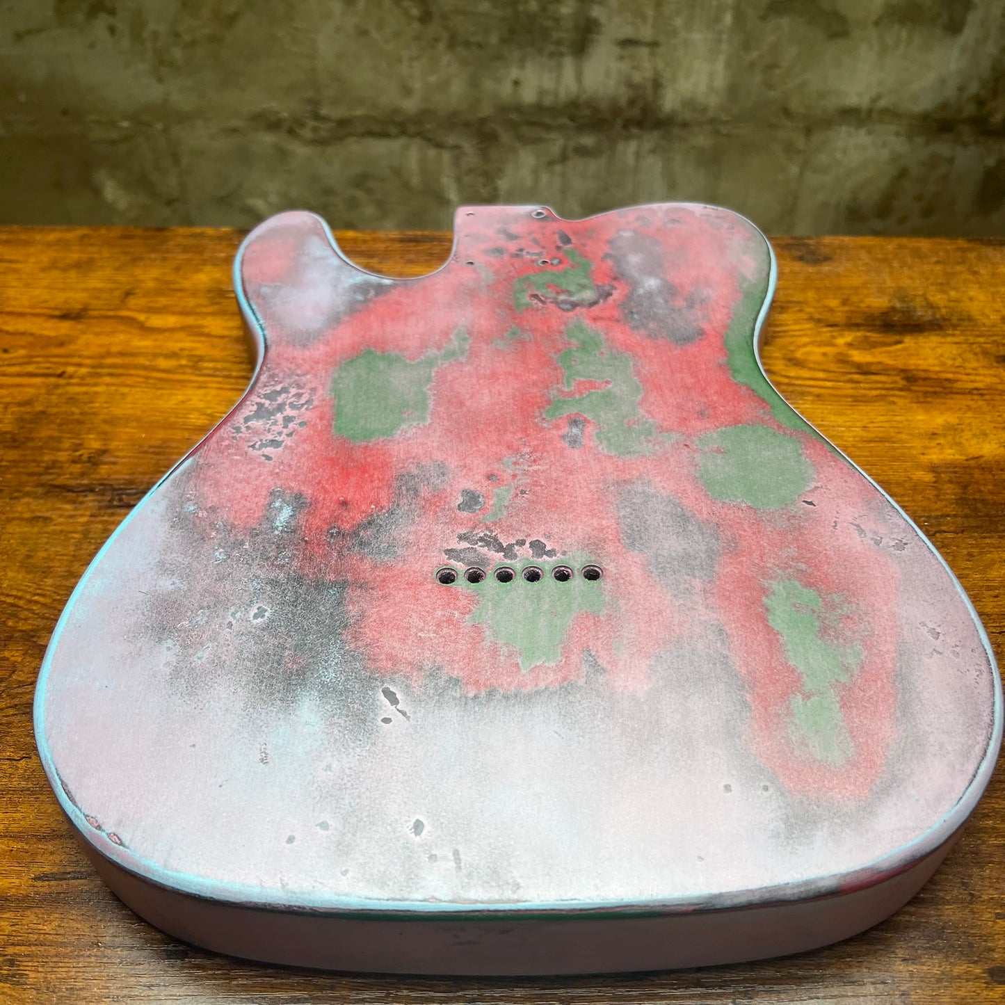 Warmtone Custom Guitars Relic Tele Style Guitar Body “Smokescreen”