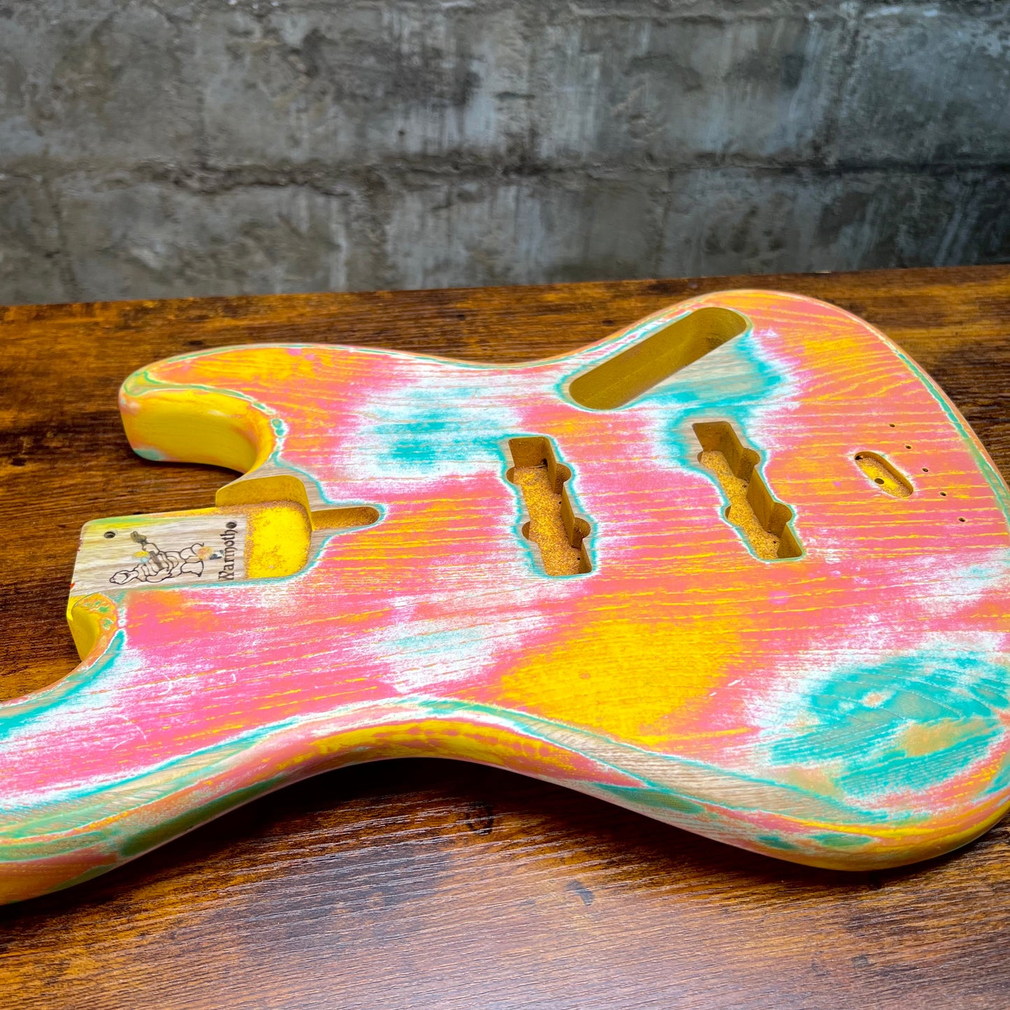 Warmoth J Bass Replacement Body Custom Paint Job Swamp Ash