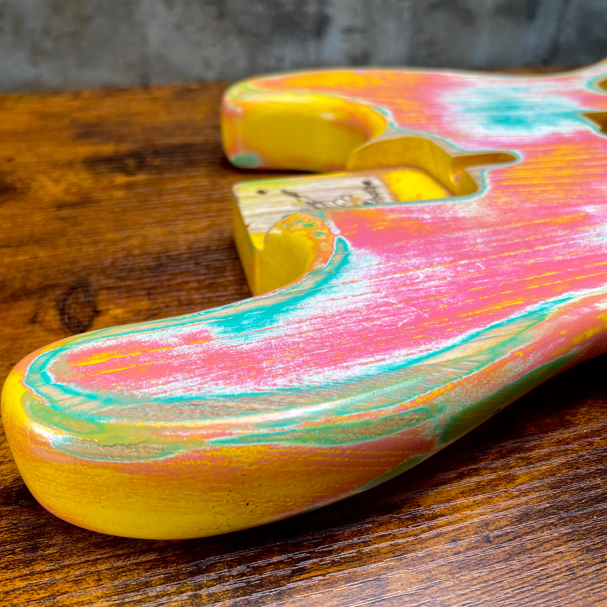 Warmoth J Bass Replacement Body Custom Paint Job Swamp Ash