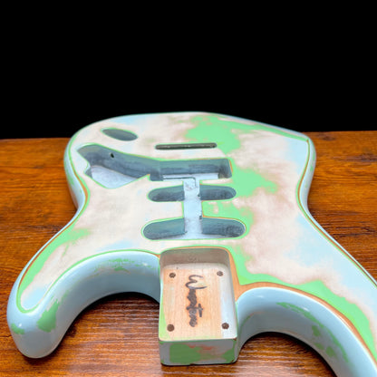 Warmtone Custom Guitars Strat Style Guitar Body Relic “Clouds” Nitro