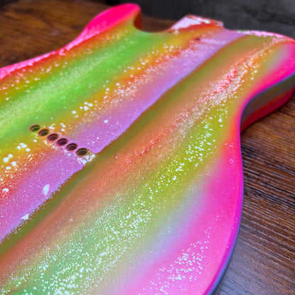 Warmtone Custom Guitars Telecaster Guitar Body "Garden"