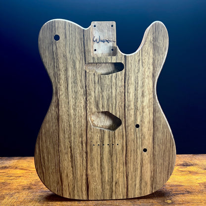 Warmtone Custom Guitars Tele Guitar Body “Rosewood Limba” Natural