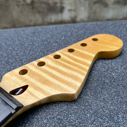 Flamed Maple St Style Neck Nitro Ebony 9.5 Radius   #39