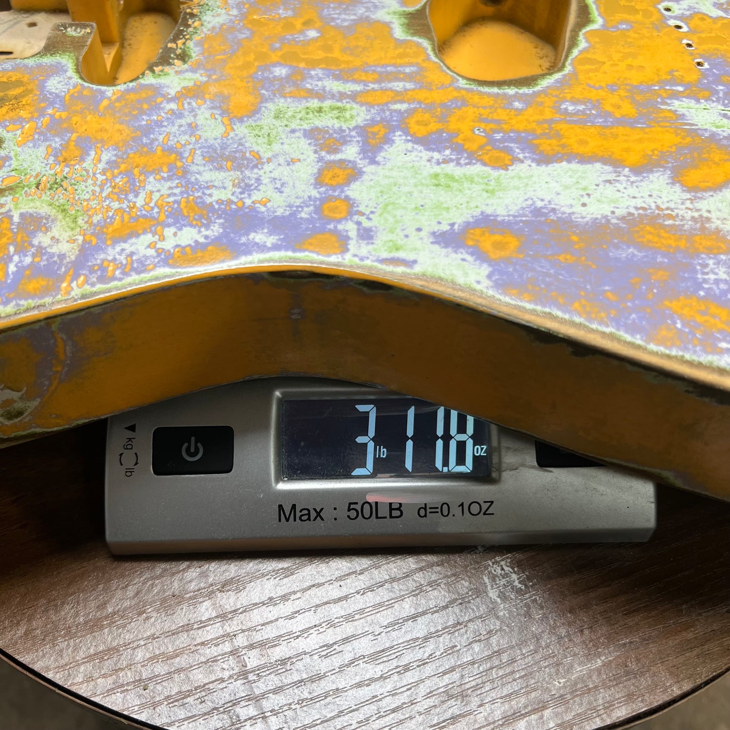 Warmtone Custom Guitars Relic Tele Style Guitar Body “Retro Yellow” Nitro 3lbs