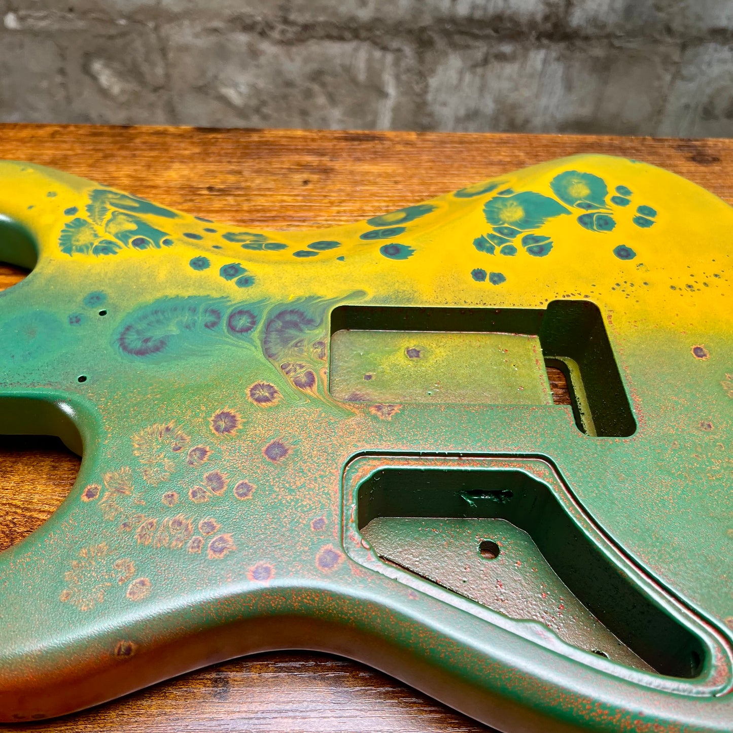 Warmtone Custom Guitars Strat Style Guitar Body “Growths” 4.6 lbs