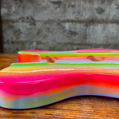 Warmtone Custom Guitars Telecaster Guitar Body "Garden"