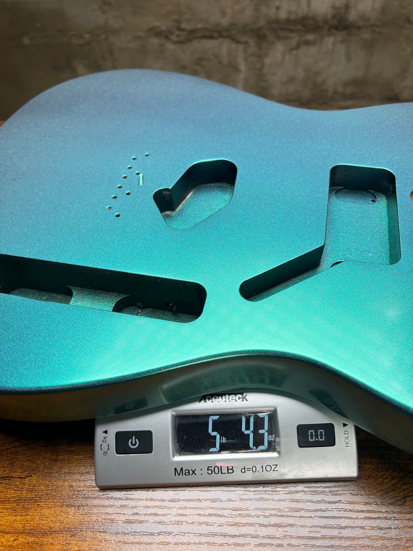 Warmtone Custom Guitars Tele Style Guitar Body “Metallic Color Shift” B-Stock