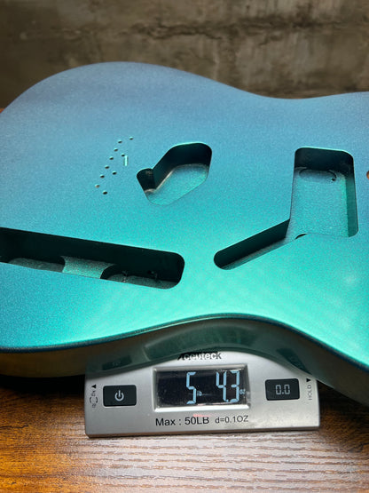 Warmtone Custom Guitars Tele Style Guitar Body “Metallic Color Shift” B-Stock