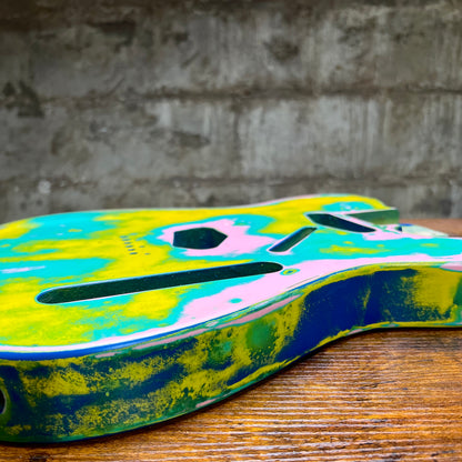 Warmtone Custom Guitars Relic Tele Style Guitar Body “Just Wild”