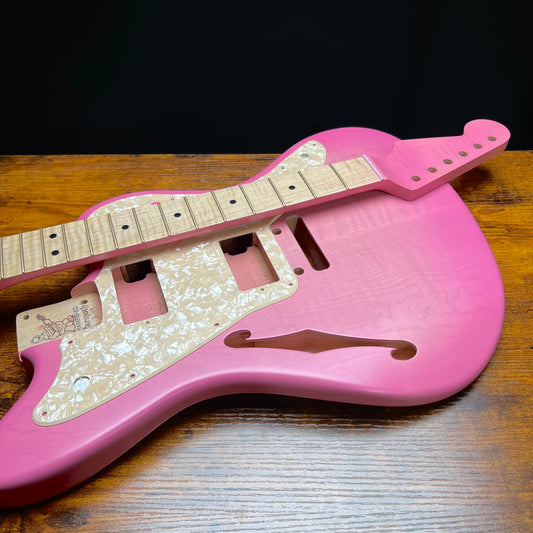 Warmoth Jazzmaster/ Flamed Maple Body & Neck “Pink Set”