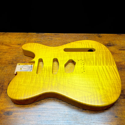 Warmtone Custom Guitars Tele Style Guitar Body “Dirty Lemon” Nitro