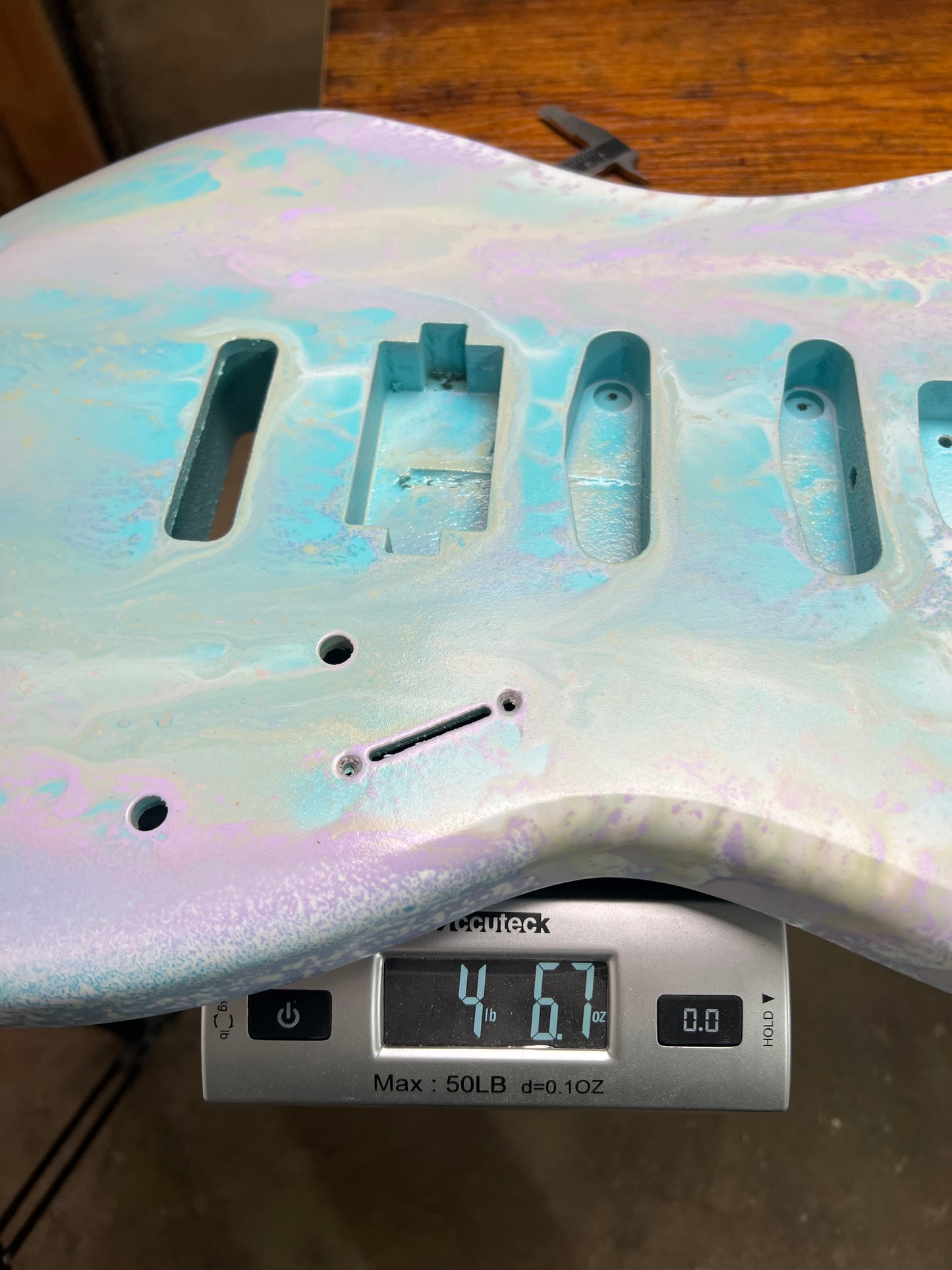 Warmtone Custom Guitars HSS Strat Guitar Body “Swirls”