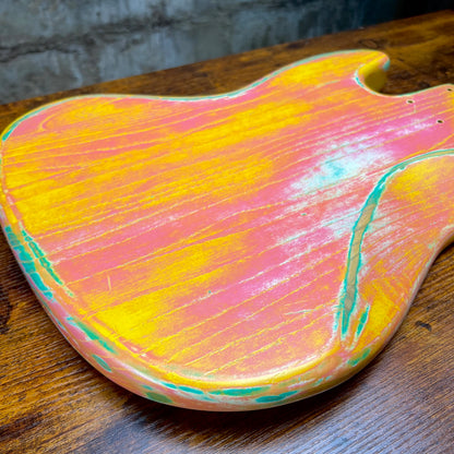 Warmoth J Bass Replacement Body Custom Paint Job Swamp Ash